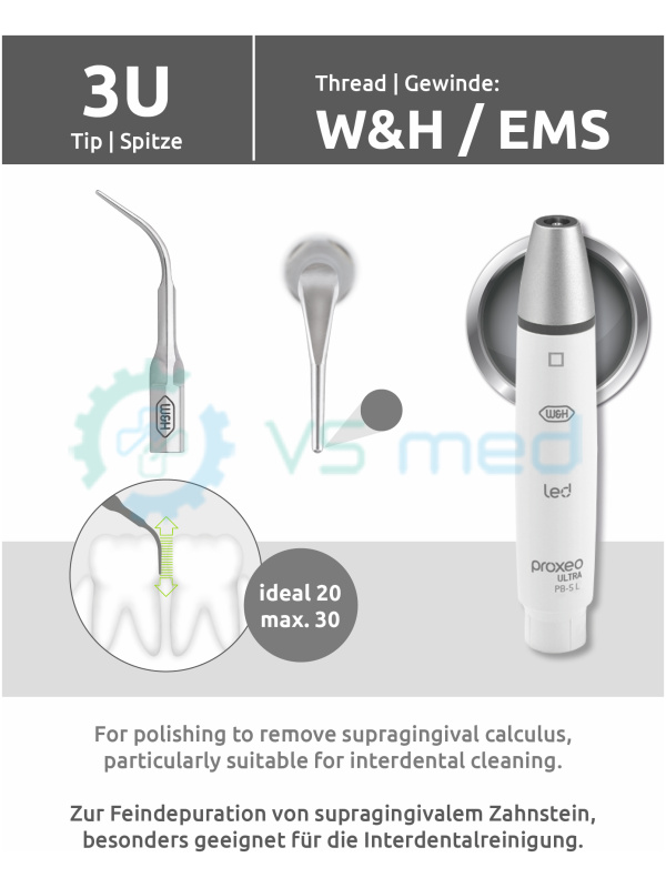Ακροδέκτης 3U (σπείρωμα W&H/EMS) με εναλλάκτη ακροδεκτών