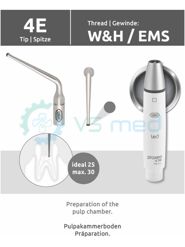 Ακροδέκτης 4E (σπείρωμα W&H/EMS) με εναλλάκτη ακροδεκτών
