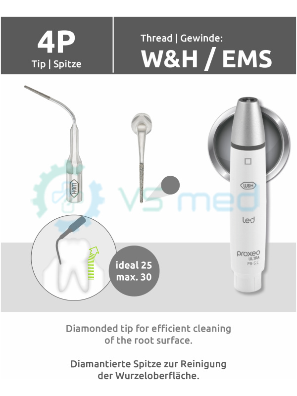 Ακροδέκτης 4P (σπείρωμα W&H/EMS) με εναλλάκτη ακροδεκτών
