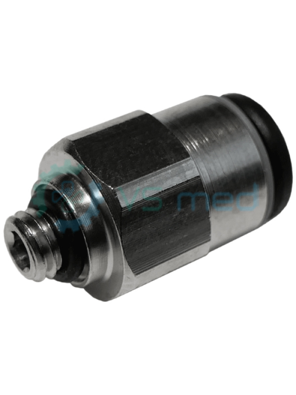 Σύνδεσμος με ευθύ σπείρωμα M5 x 0,8 D= 6 mm