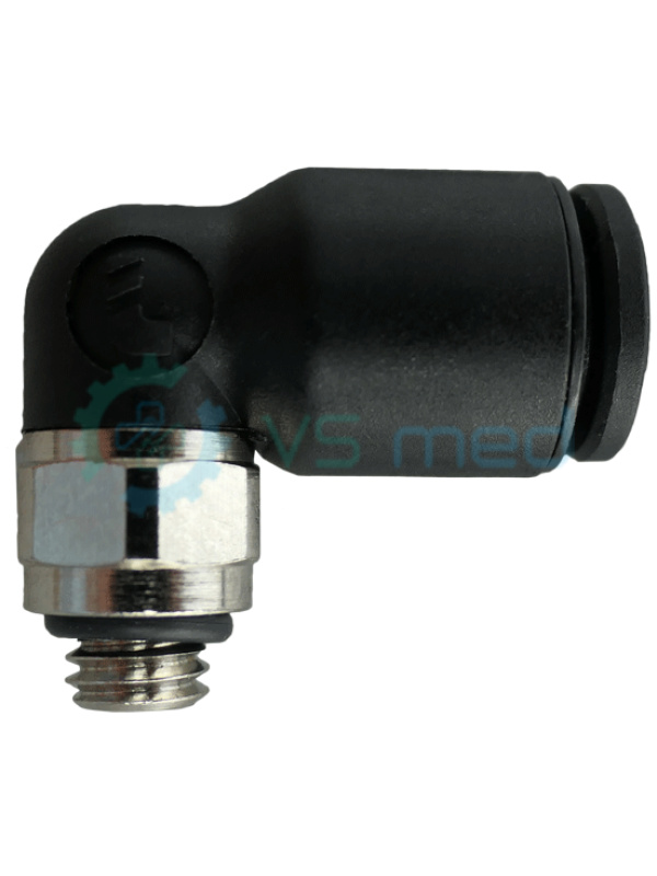 Γωνιακή βιδωτή σύνδεση περιστρεφόμενη M5 D = 6mm