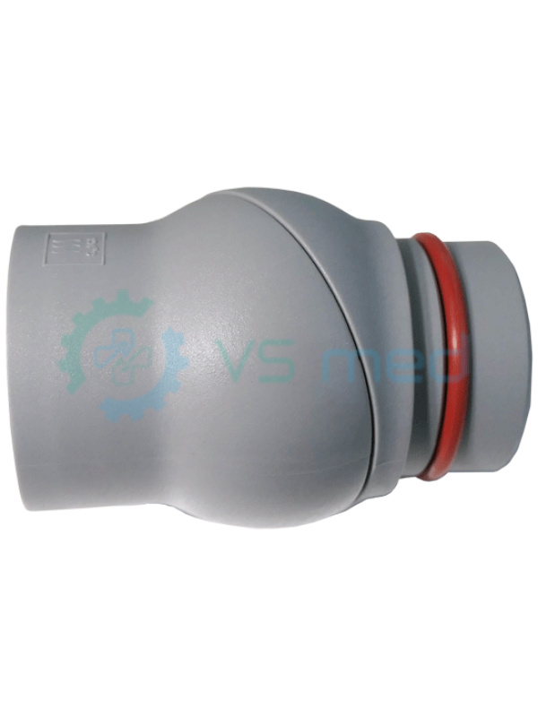 Ball joint for large suction tube, spray mist