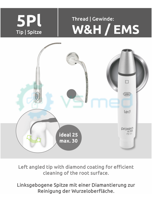 Άκρο 5Pl (σπείρωμα W&H/EMS) με εναλλάκτη ακροδεκτών