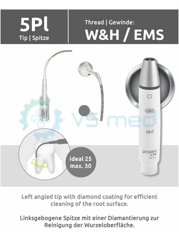 Tip 5Pl (W&H/EMS Thread) with tip changer
