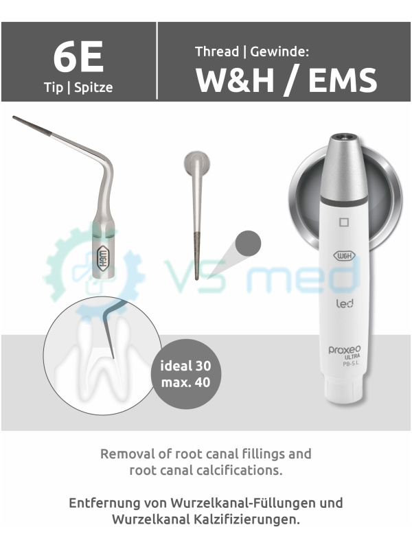 Tip 6E (W&H/EMS Thread) with tip changer